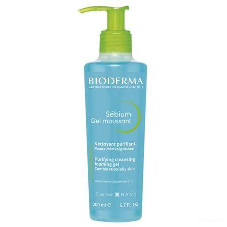 Bioderma Sebium Schuimende Gel Vette Huid 200 ml