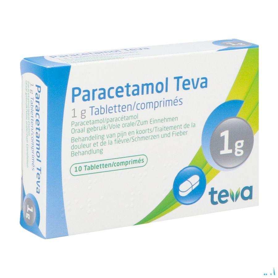 Paracetamol Teva 1 gr Comprimes 10 X 1 gr Blister 