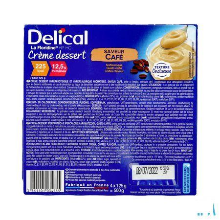 Delical Creme Dessert La Floridine Koffie 4X125 g  -  Bs Nutrition
