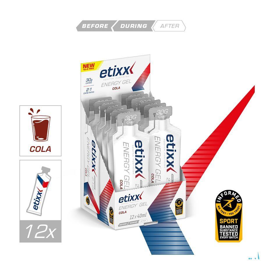 Etixx Energy Gel Cola 12X40 ml  -  Ceres Pharma