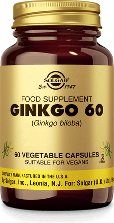 Solgar Ginkgo V-Caps 60X60Mg  -  Solgar Vitamins