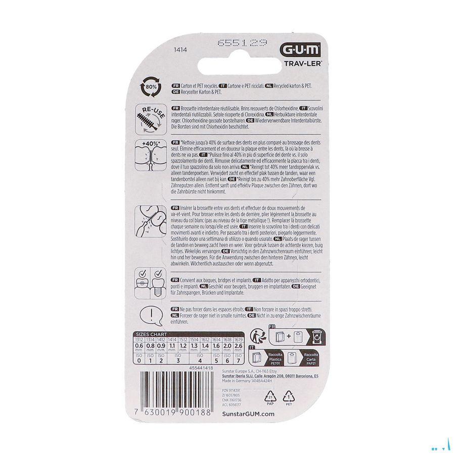Gum Trav-ler Interdent.borsteltje 1,1mm 6 1414m6