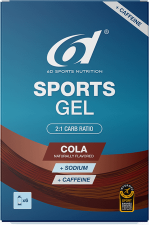 6D Sports Gel Cola + Caffeine 6X45ml