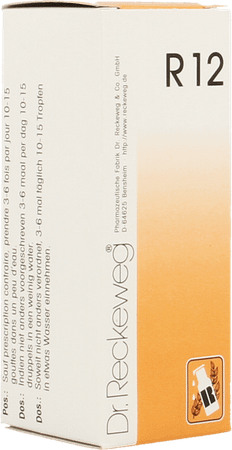 Reckeweg Dr. R12 Druppels 50 ml  -  Nut-Hom-Phyt