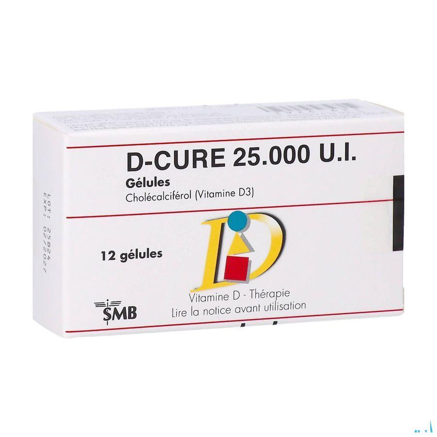 D Cure 25000UI Gelules 12
