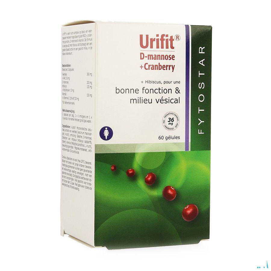Fytostar Urifit D-mannose + Cranberry Maxi Capsule 60  -  Ocebio