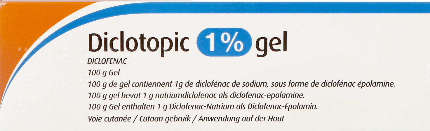 Diclotopic 1% Gel Tube 100 Gr Diclotopic 1% Gel Tube 100 Gr