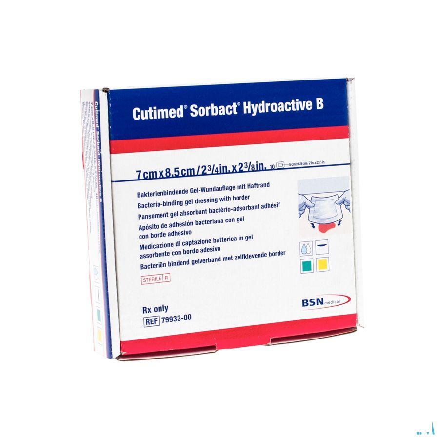 Cutimed Sorbact Hydroactive B 7x 8,5cm 10 7993300