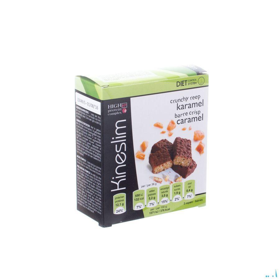 Kineslim Crunch Reep Karamel 3x40 gr  -  Ocebio