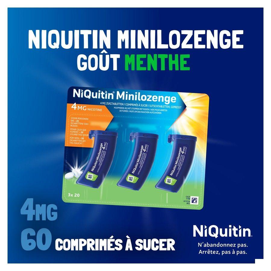 Niquitin 4,0 mg Minilozenge Zuigtabl 60  -  Perrigo