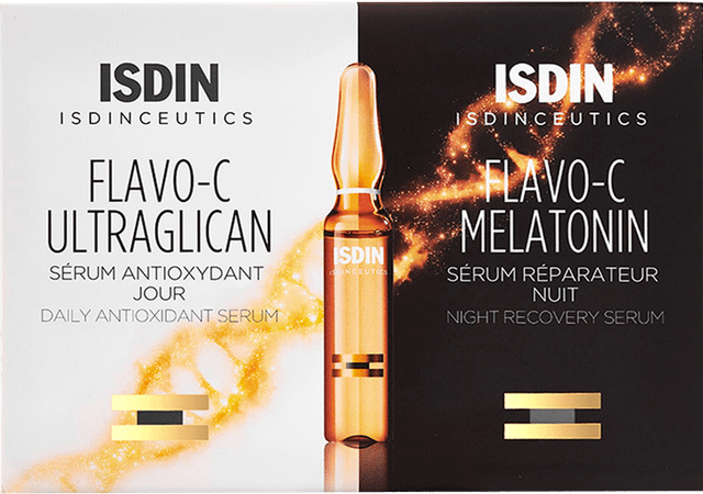 Isdinceutics Flavo-c Melat. + ultraglican Ampullen 10 + 10  -  Isdin
