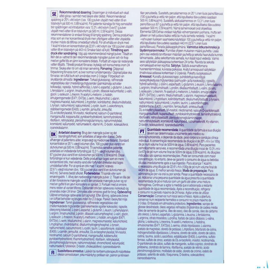 Elemental 028 Extra Neutre Sachet 100 gr  -  Nutricia