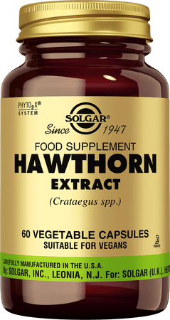 Solgar Hawthorn Extract Meidoorn V-Capsule 60  -  Solgar Vitamins