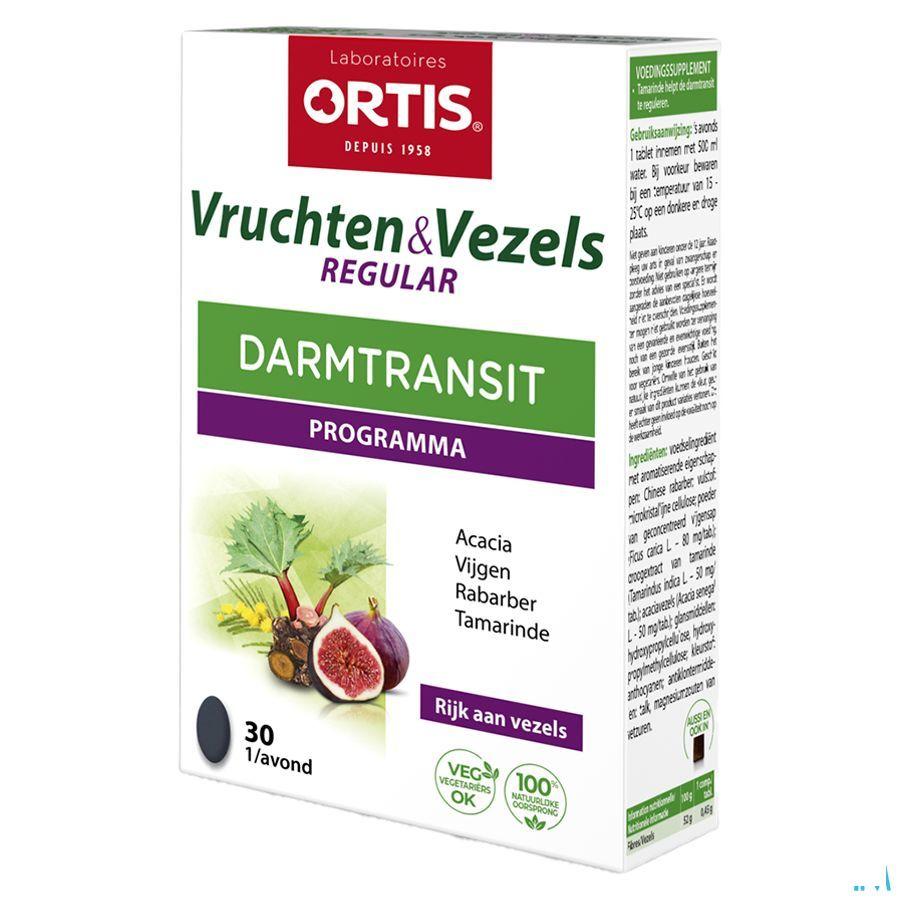 Ortis Vruchten & Vezels Regular Tabletten 30  -  Ortis