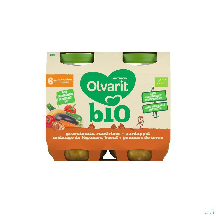 Olvarit Bio Melange Legumes Boeuf Pdt 6M 2X200G  -  Nutricia