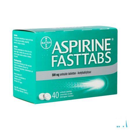 Aspirine Fasttabs 500 mg Comprimes Pellicules 40