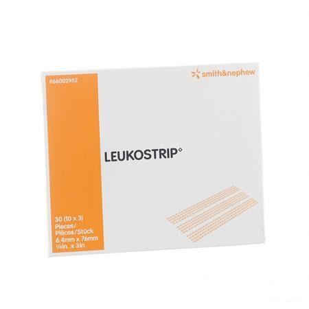 Leukostrip 6,4mmx 76mm 3 Strips 10 66002952  -  Smith Nephew