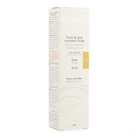 Avene Couvrance Fdt Correct. Fluide 2,5 Beige 30 ml  -  Avene