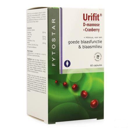 Fytostar Urifit D-mannose + Cranberry Maxi Capsule 60  -  Ocebio