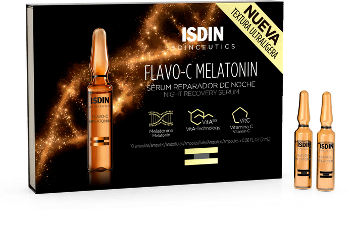 Isdinceutics Flavo-c Melatonin Ampoule 10x2 ml  -  Isdin