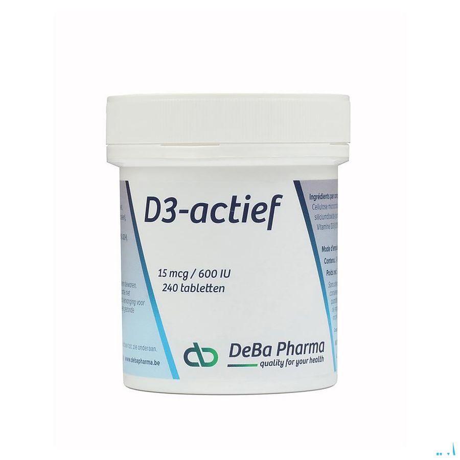 D3-actif Tabletten 240x15mcg  -  Deba Pharma