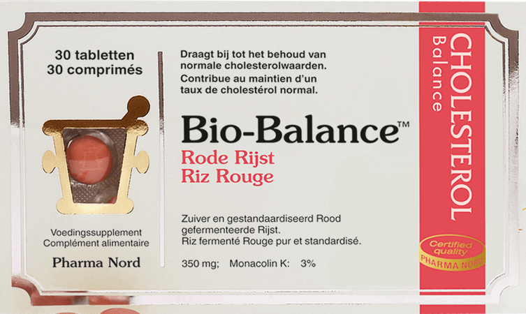 Bio-balance Rode Rijst-riz Rouge Tabletten 30  -  Pharma Nord