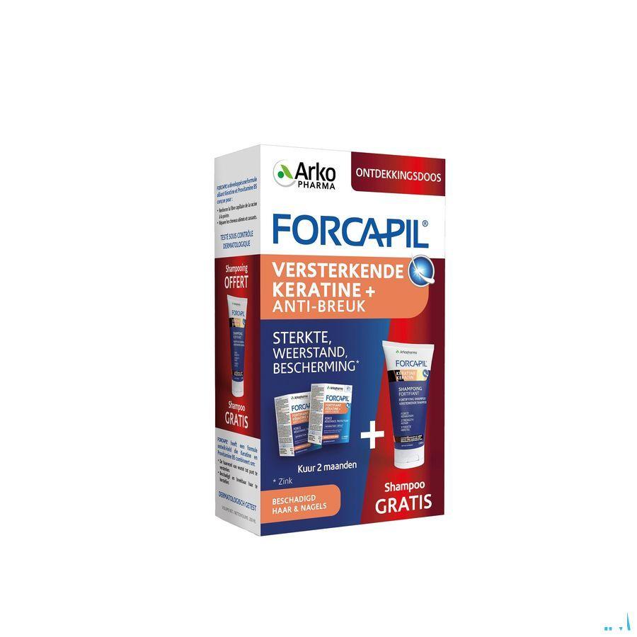 Forcapil Ontdekkingspack Caps 2X60+Sh 200  ml Grat.  -  Arkopharma