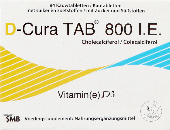 D-cura Tab 800 kauwtabletten 84