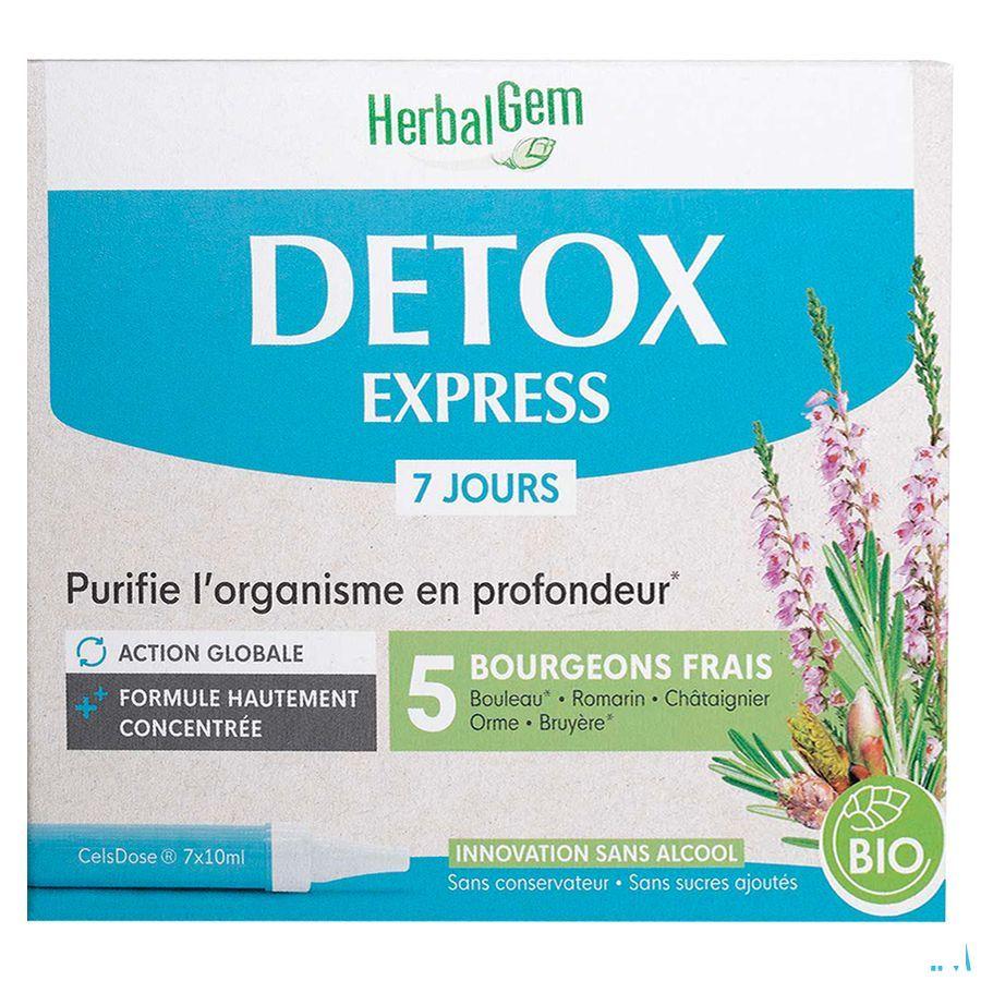 Herbalgem Detox Express Monodosissen 7 x 10 ml
