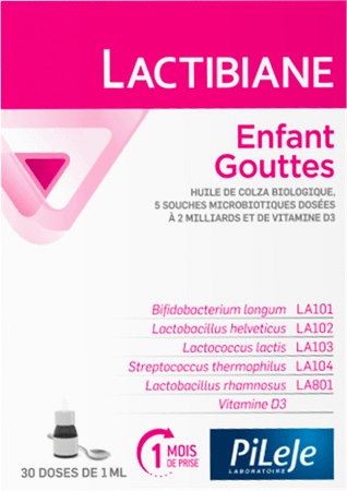Lactibiane Enfant Gouttes 30 ml  -  Pileje Lactibiane Enfant Gouttes 30 ml  -  Pileje