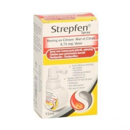 Strepfen 8,75 mg Honing-Citr. Spray Oromuc.Opl 15 ml