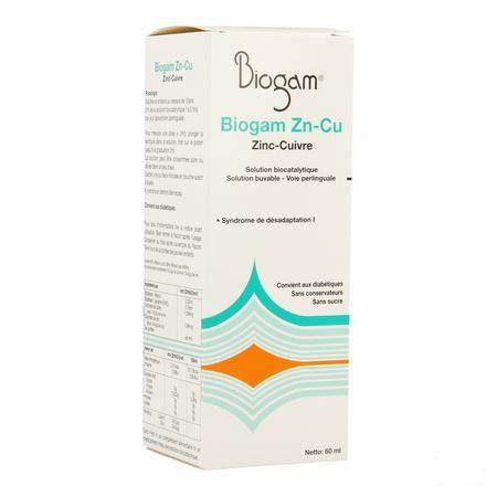 Biogam Zn-cu Flacon 60 ml  -  Sterop