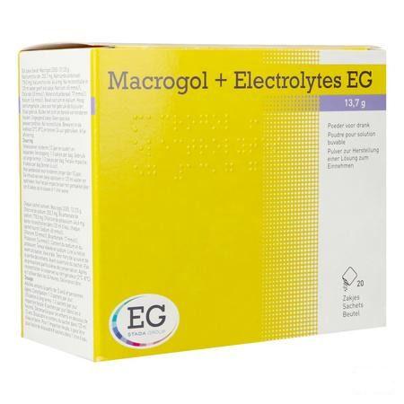 Macrogol + electrolytes EG 13,7g Poeder Zakjes 20  -  EG