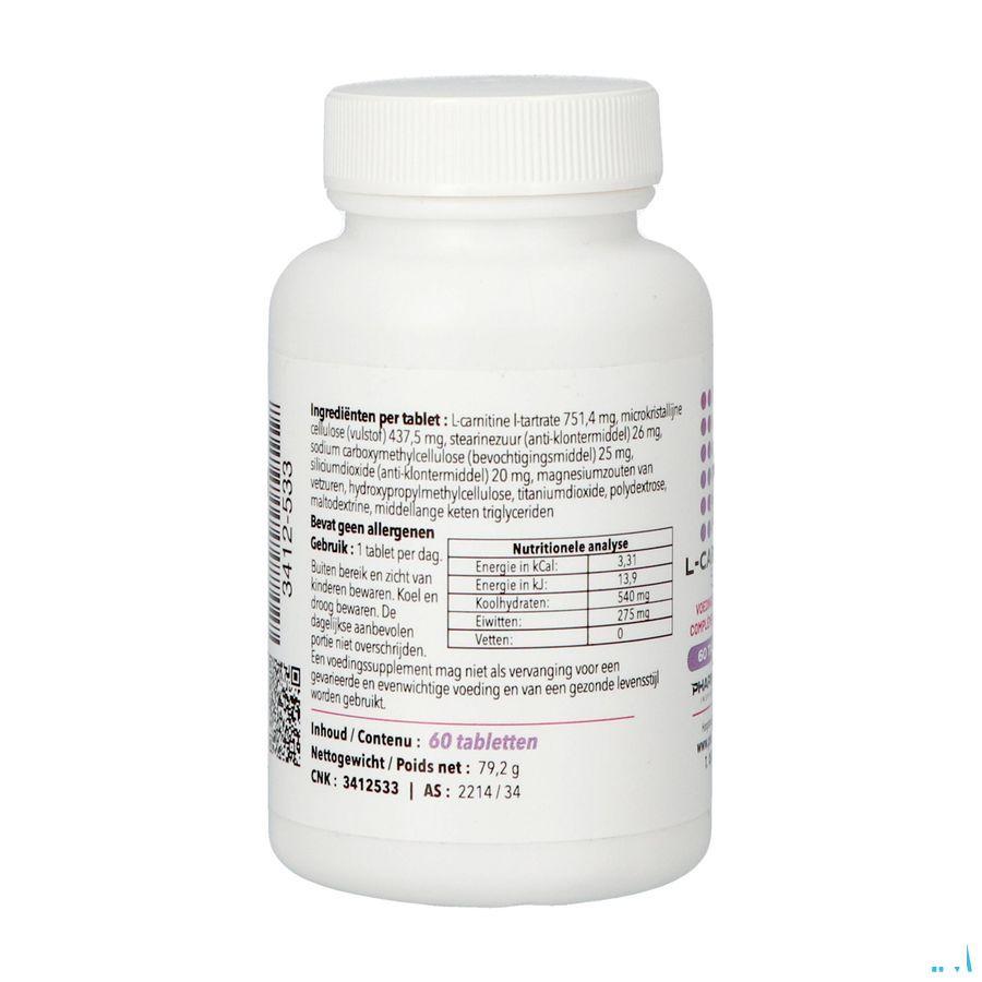 L Carnitine 500 Tabletten 60 Pharmanutrics  -  Pharmanutrics