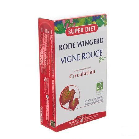 Super Diet Rode Wingerd Bio Circulatie Ampullen 20x15 ml  -  Superdiet Laboratoires