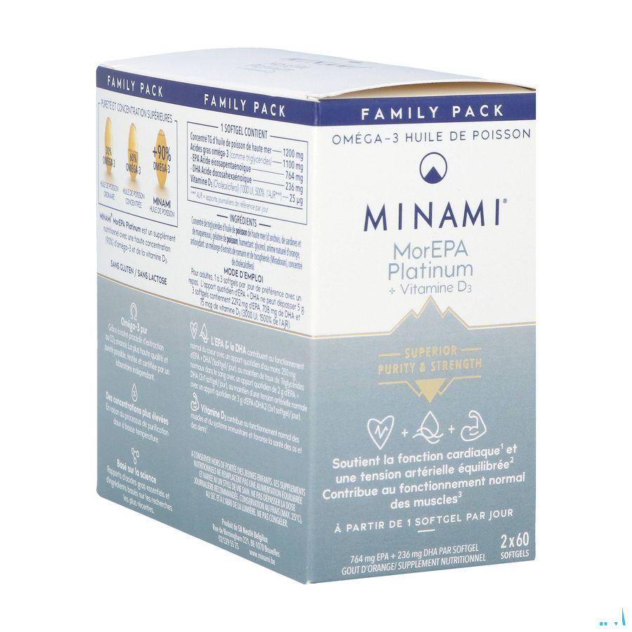 Minami Morepa Platinum + Vit D3 Caps 120  -  Nestle