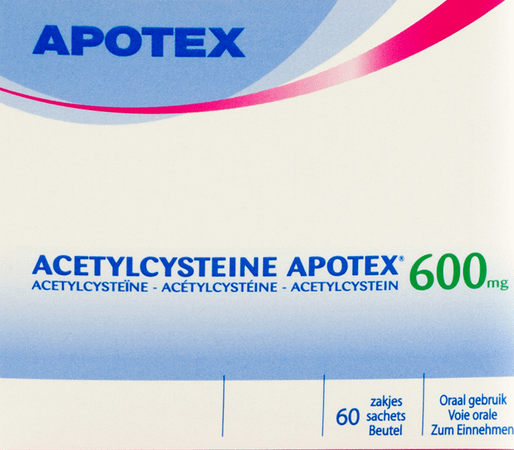 Acetylcysteine Apotex Zakjes 60 X 600 mg