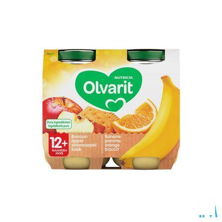 Olvarit Banaan Appel Sinaasappel Koek 2x200 gr 12m51  -  Nutricia