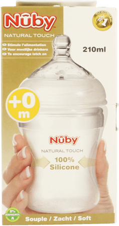 Nuby Nt Biberon Souple En Silicone - 210 ml - 0m +   -  New Valmar
