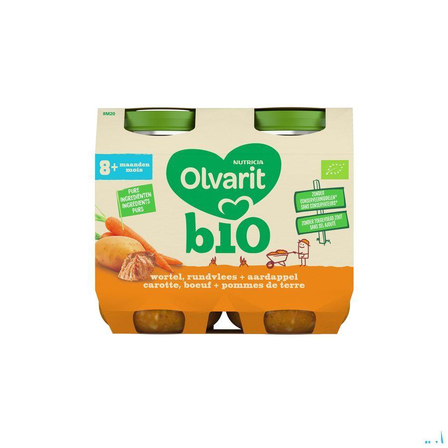 Olvarit Bio Carotte Boeuf Pomme De Terre 8M 2X200G  -  Nutricia