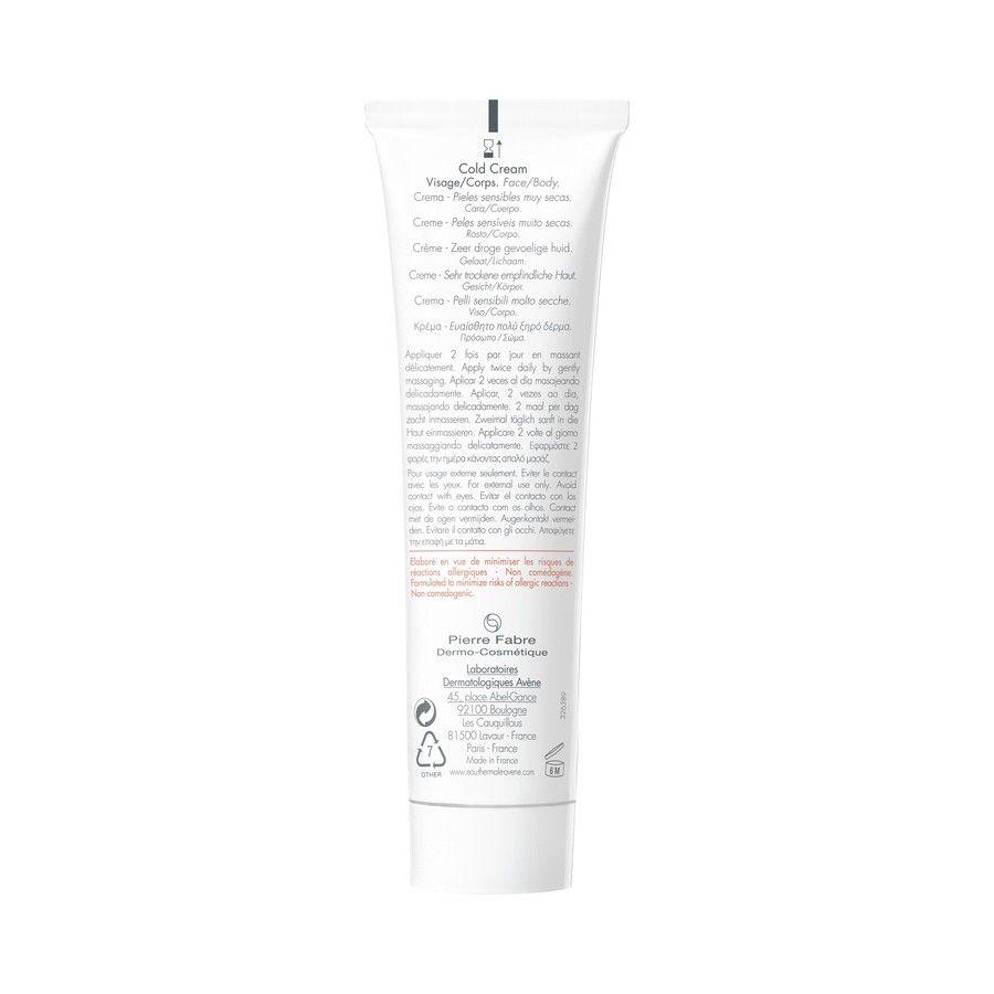 Avene Cold Cream Creme 100 ml  -  Avene