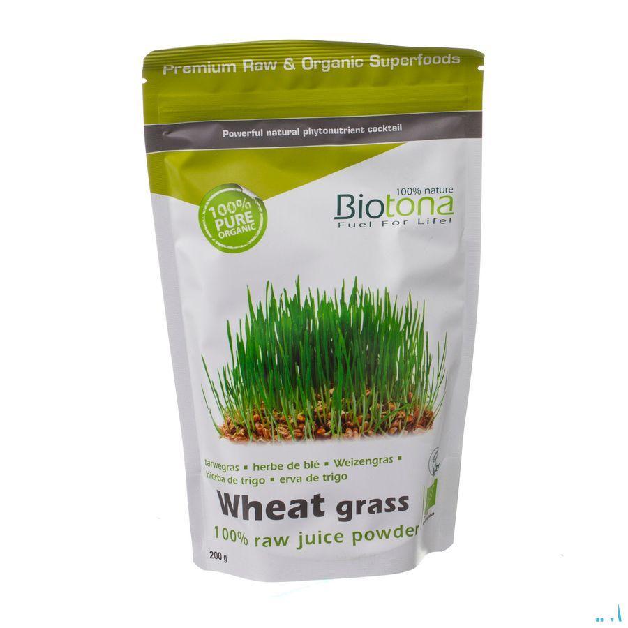 Biotona Wheat Grass Raw Juice Powder 200 gr  -  Keypharm