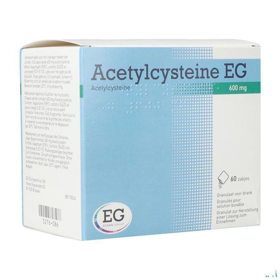 Acetylcysteine EG 600 mg Gran. Vr Drank Zakje 60  -  EG