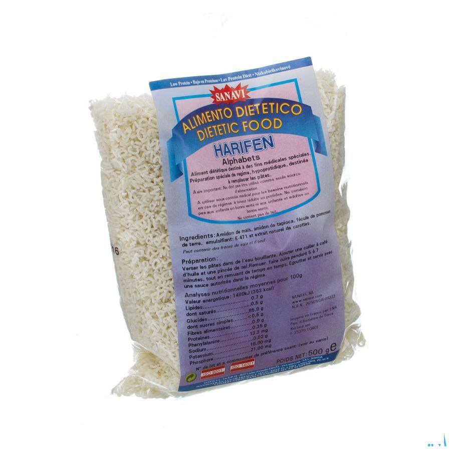 Sanavi Harifen Alphabets Pasta Zakje 500 gr 4642