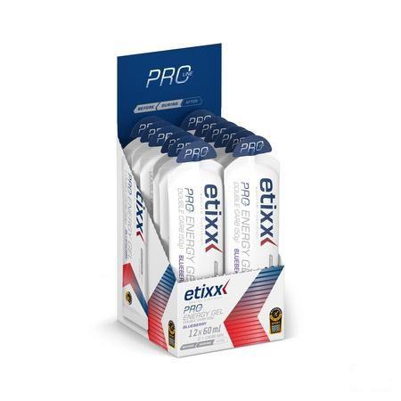 Etixx Double Carb Energy Gel Prol.Blueberry12X60ml  -  Ceres Pharma