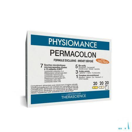 Permacolon Zakjes-Caps 20 +20 Physiomance PHY138B  -  Therascience