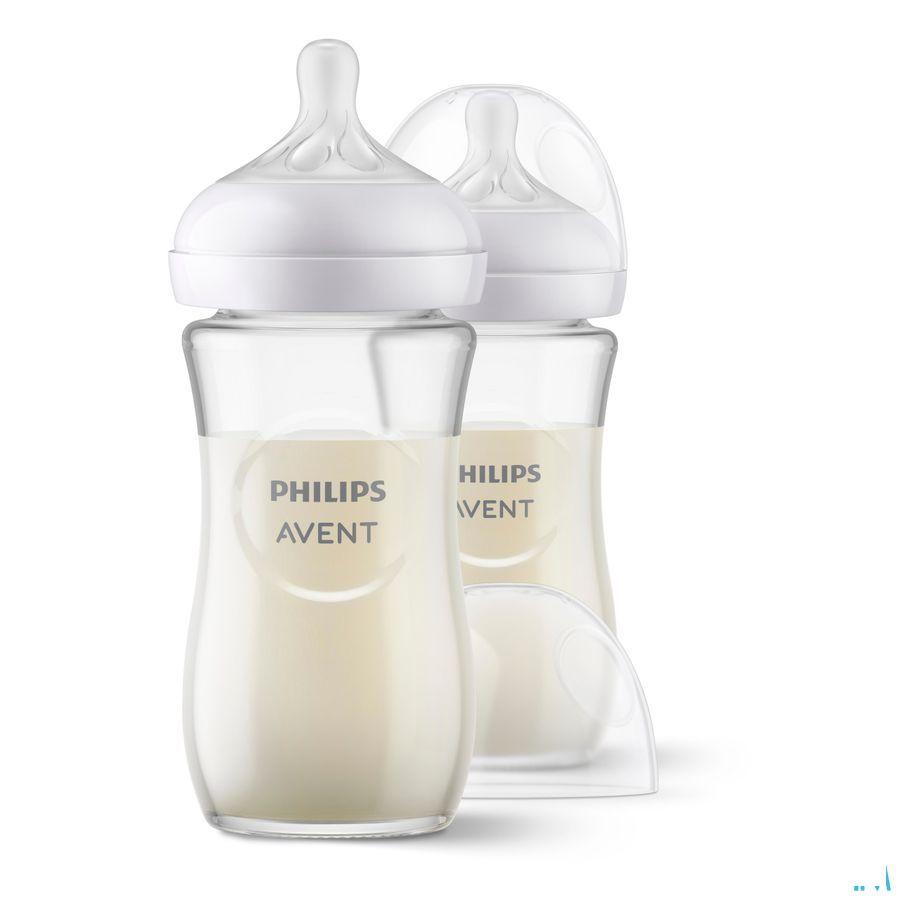 Philips Avent Natural 3.0 Zuigfles Glas Duo2 x 240 ml
