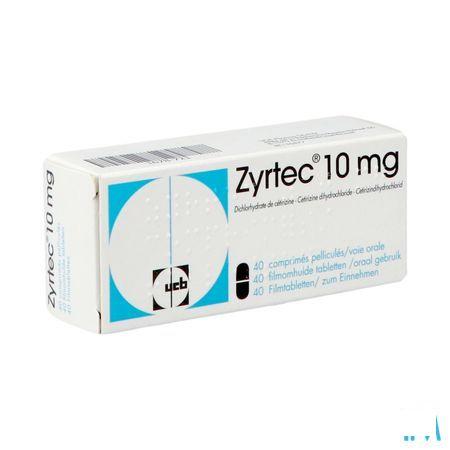 Zyrtec 10 mg Filmomhulde Tabletten 40 X 10 mg