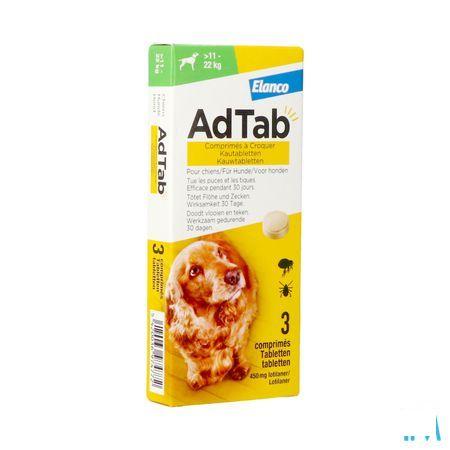 Adtab 450 mg Hond >11Kg-22Kg Kauwtabl 3
