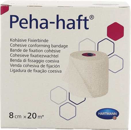 Peha-haft Latexfree 8cmx20m 1 P/s  -  Hartmann